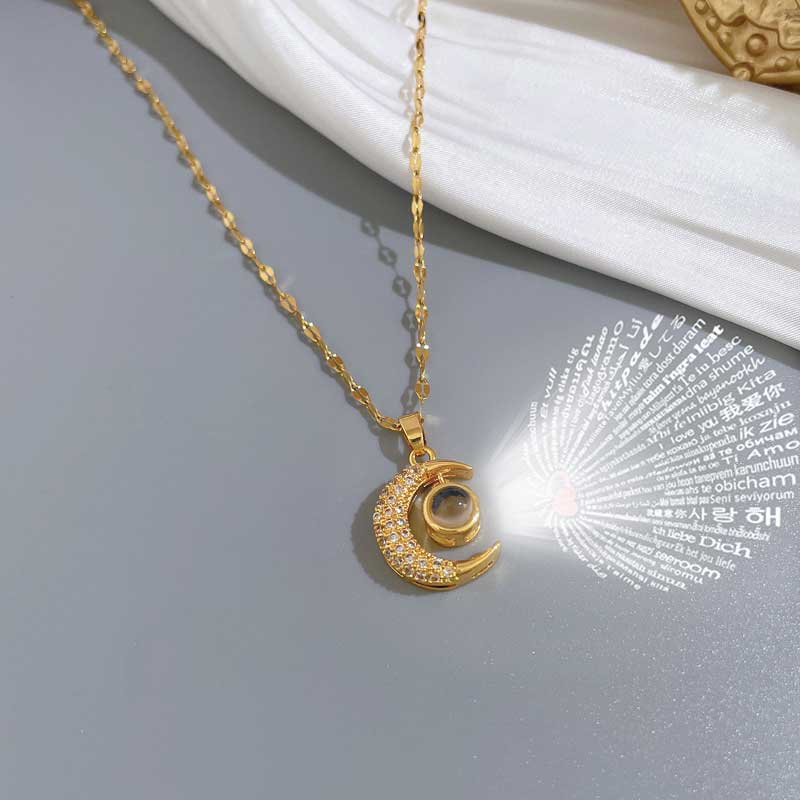 Collar proyector "Te amo" en 100 idiomas distintos